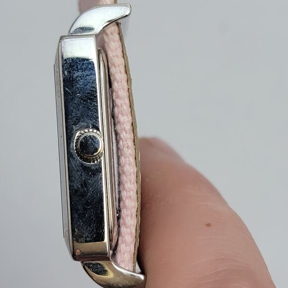Vintage Watches Pierre Cardin Quartz Watch with Pink Strap & Silver Case - Picture 9 of 10